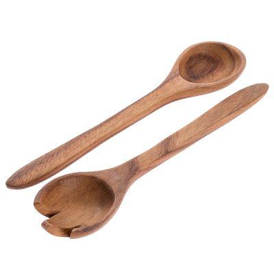 Fresh Salad,'Artisan Crafted Teak Salad Servers (P...