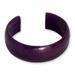 'Annula in Purple' - Artisan Crafted Leather Cuff Bracelet