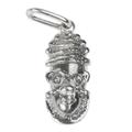 Queen Idia Mask,'Sterling Silver Queen Idia Pendant from Ghana'