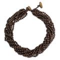 Wood torsade necklace, 'Sukhothai Belle'