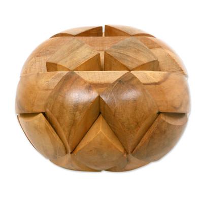 Teakwood puzzle, 'Big Pillow'