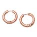 Endless Hoops in Rose,'Hand Made Rose Gold-Plated Hoop Earrings'