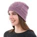 Antique Lilac Allure,'Knitted Unisex Watch Cap Dusty Lilac 100% Alpaca from Peru'