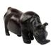 Simple Rhino,'Hand Crafted Ebony Rhino Statuette from Ghana'