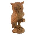 Bird of Prey,'Hand-Carved Wood Owl Sculpture from Bali'