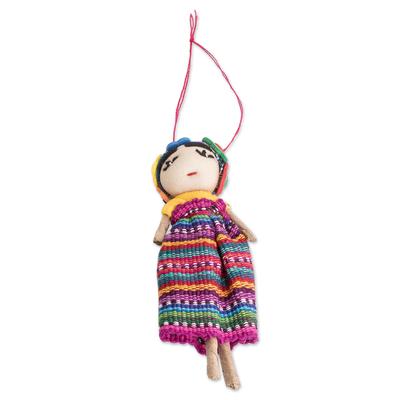 Kahlo,'Handcrafted Worry Doll Christmas Ornament'