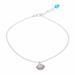 'Sea Life-Themed Karen Silver and Quartz Anklet from Thailand'