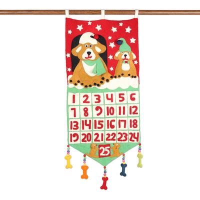 A Dog's Christmas,'Artisan Crafted Felt Advent Calendar'