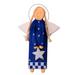Star Angel in Blue,'Blue Wood Angel with a Star in Holiday Decor from Bali'