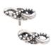 Infinity of Love,'Balinese Sterling Silver Infinity Stud Earrings'