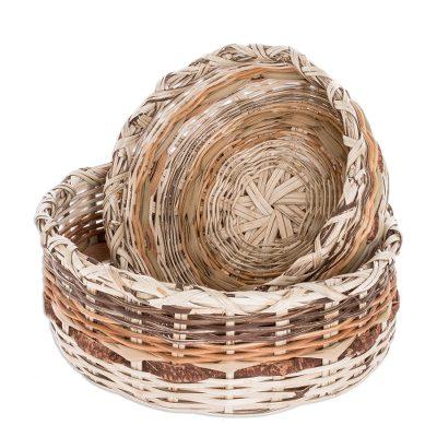 Petén Itza Pride,'Handwoven Natural Fiber Baskets (Pair)'