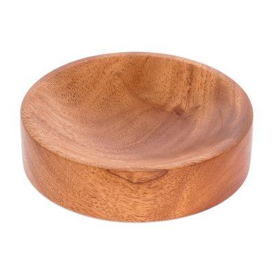 At Your Fingertips,'Artisan Crafted Small Wood Bowl'