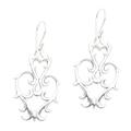 Baroque Fantasy,'Baroque Style Sterling Silver Earrings from Bali'