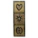 Adinkra II,'Artisan Crafted Wood and Brass Adinkra Wall Decor'