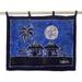 'Aklowa by Night' - African Cotton Batik Wall Hanging