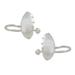 Mending Heart,'Sterling Silver Heart-Shaped Ear Cuffs from Thailand'