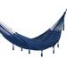 Sunset Dreams in Navy,'Navy Tasseled Cotton Rope Hammock (Triple) from Mexico'