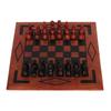 Wood and leather chess set, 'Spider'
