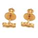 Golden Aquarius,'18k Gold Plated Sterling Silver Aquarius Stud Earrings'