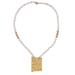 'Cultured Pearl and 18k Gold-accented Beaded Pendant Necklace'