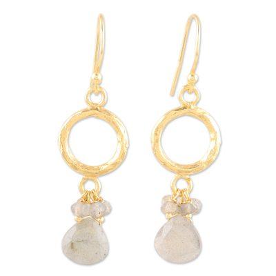 Dancing Light,'Artisan Crafted Labradorite Earrings'