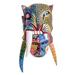 Mayan Warrior,'Hand-Painted Wood Mayan Warrior Mask from Guatemala'