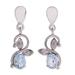 'Blue Magic' - Blue Topaz and Sterling Silver Dangle Earrings