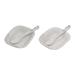 'White Ceramic Pair of Bowls and Spoons (4-Piece Set)'
