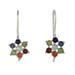 Multi-gemstone chakra earrings 'Harmonious Nature'