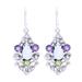 Sparkling Glory,'Sparkling Multi-Gemstone Dangle Earrings from India'