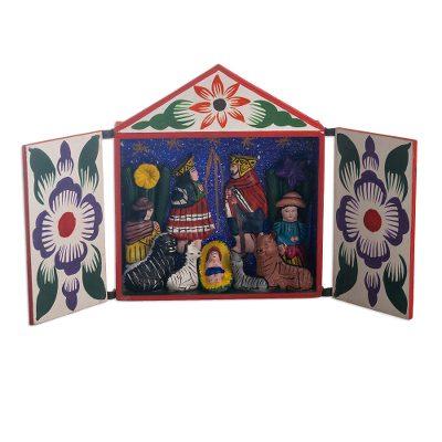 Night in Bethlehem,'Nativity-Themed Retablo'