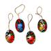 'Hand-Painted Ornaments of Butterflies from Bali (Set of 4)'