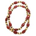 Red River,'Long Beaded Necklace with Jasper'