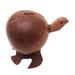 Prosperous Turtle,'Handcrafted Brown Coconut Shell Turtle Coin Bank from Bali'