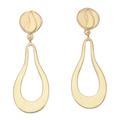 Liquid Flame,'18k Gold-Plated Dangle Earrings'