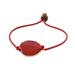 Crimson Delight,'Gold Accented Natural Rose Petal Waxed Cotton Cord Bracelet'