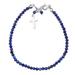 Royal Inspiration,'Sterling Silver and Lapis Lazuli Beaded Charm Bracelet'