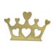 Crown of Hearts,'Artisan Crafted Gold Pendant or Brooch Pin from Brazil'