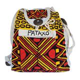 Pataxó Patterns,'Unisex Hand Painted Backpack'