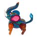 'Wood Alebrije Elephant Figurine Hand-Painted in Mexico'