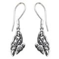 Sterling silver dangle earrings, 'Fledgling Butterfly'