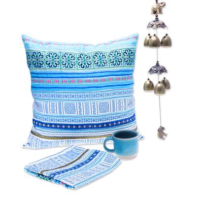 Calm,'Blue and Turquoise Toned Traditional Gift Set from Thailand'