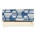 Blue Pathway,'Blue and White Batik Patterned Rayon Clutch from Java'