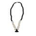 Marine Empire,'Beaded Pendant Necklace with Black Agate and White Pearls'