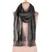 Chic Stripes,'Wool Scarf with Subtle Stripes Crafted in India'