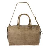 Taupe Traveler,'Mexican Artisan Crafted Casual Taupe Leather Travel Bag'