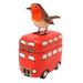 Sightseeing,'Handmade Suar Wood Bird Statuette with Bus Motif'