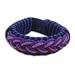 Eloquent,'Men's Multi-Color Braided Cord Wristband Bracelet'