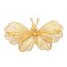 Butterfly Radiance,'Gold-Plated Sterling Silver Butterfly Brooch'