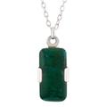 Hug,'Peruvian Chrysocolla Pendant on 925 Sterling Silver Necklace'